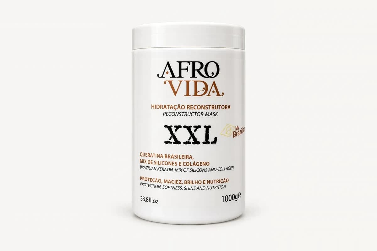Afro Vida Hidratação Reconstrutora Reconstructor Mask XXL