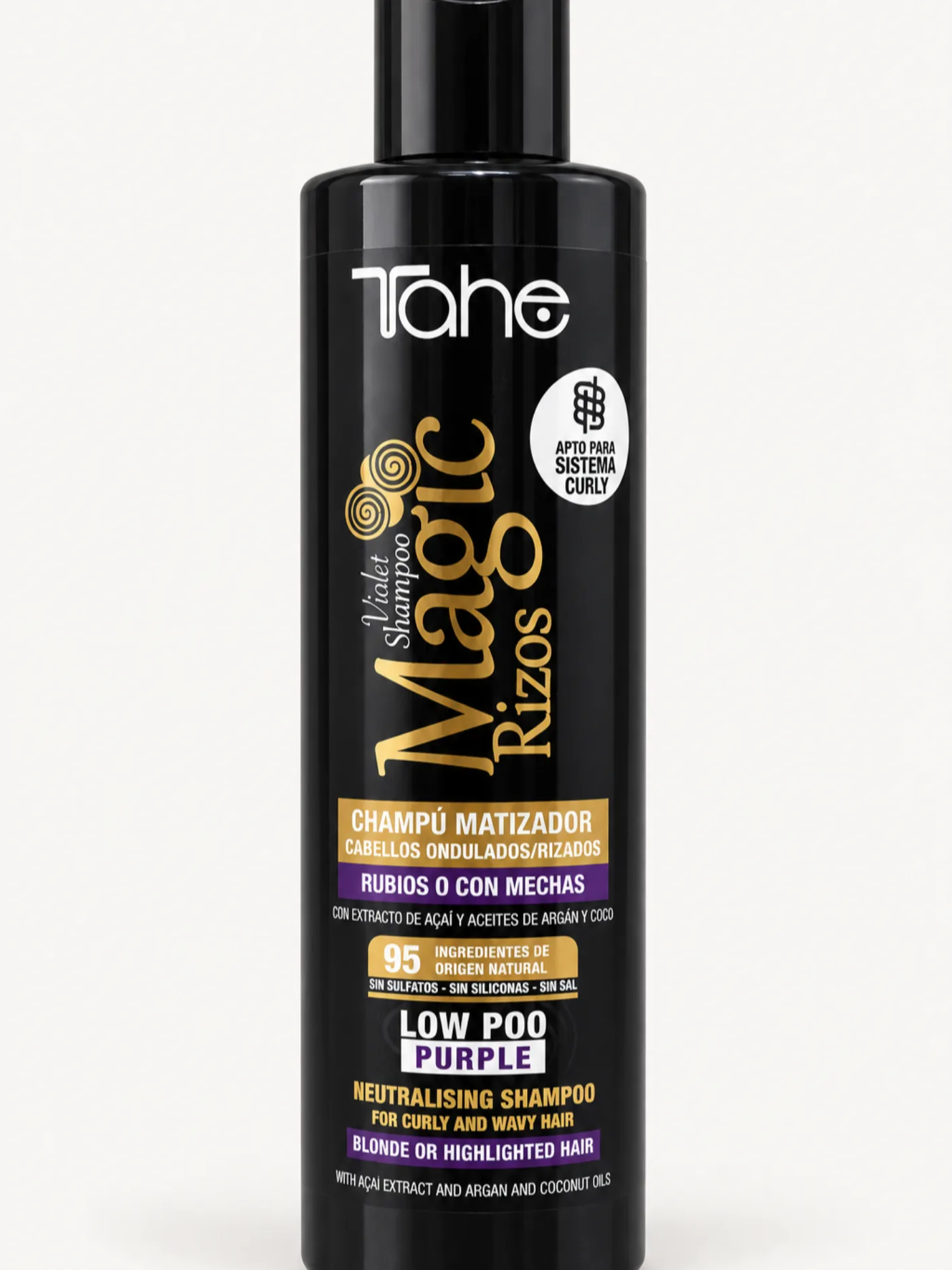 Tahe Magic Rizos Violet Shampoo Low Poo Purple
